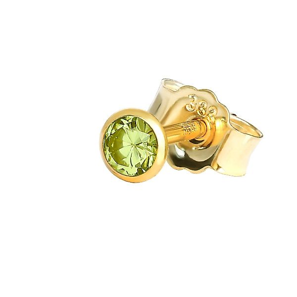 NKlaus Single-Ohrstecker Einzel Ohrstecker Echt Peridot günstig online kaufen