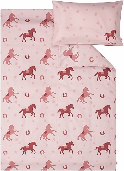 s.Oliver Kinderbettwäsche "Satinbettwäsche s.Oliver Junior Pferde" 2 Stk. t günstig online kaufen