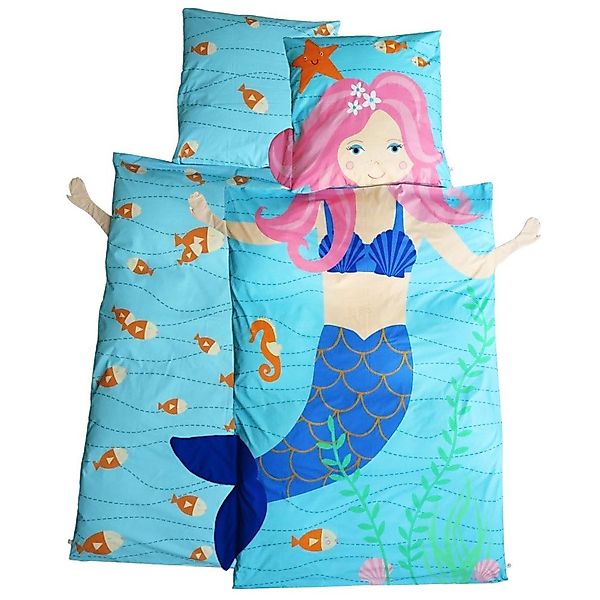 Surfing-Gorilla Kinderbettwäsche 3D-Optik- Bettbezug im Meerjungfrau günstig online kaufen