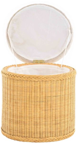 Krines Home Wäschekorb Rattan Sitzhocker mit günstig online kaufen