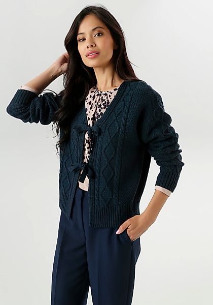Aniston SELECTED Strickjacke, mit Zopf- und Rautenmuster - NEUE KOLLEKTION günstig online kaufen