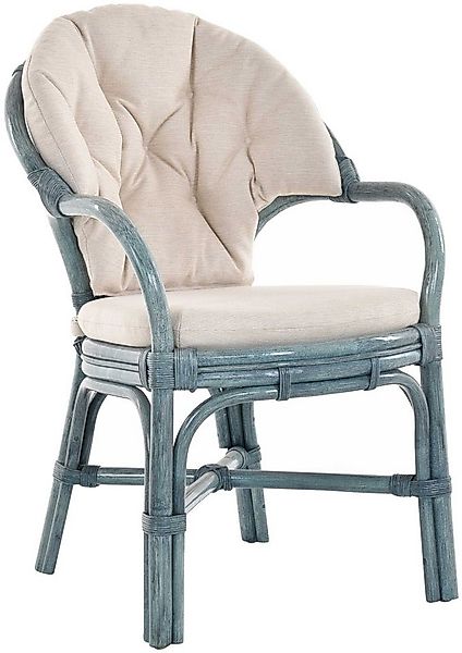 Krines Home Armlehnstuhl Klassischer Korbsessel Rattansessel Korb-Stuhl aus günstig online kaufen