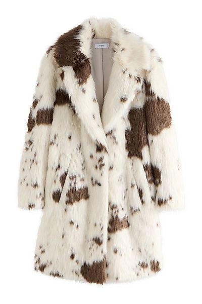 Next Fellimitatmantel Kunstfellmantel mit Kuh-Print (1-tlg) günstig online kaufen