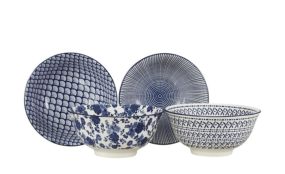 KHG Bowls 4er Set Vario ¦ Porzellan ¦ Maße (cm): H: 7,5  Ø: 16 Geschirr > S günstig online kaufen