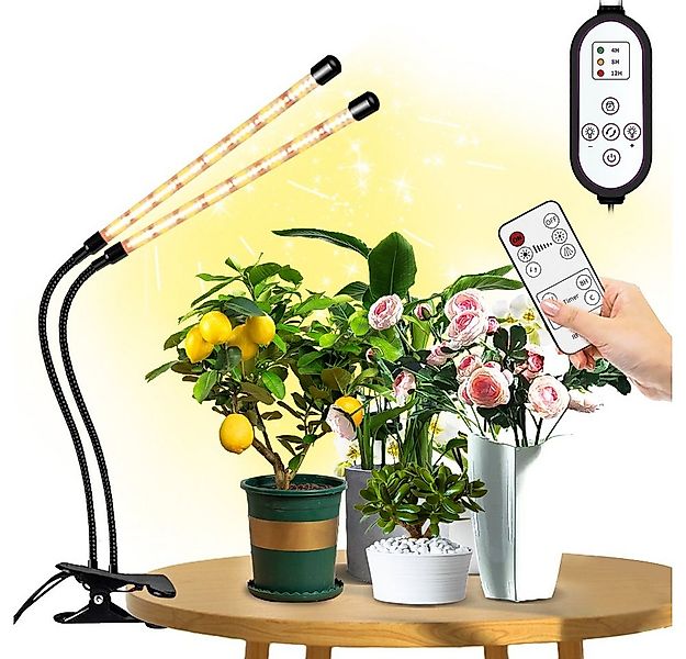 Rosnek Pflanzenlampe 1-5 Köpfe, ein Clip, dimmbar, Timer, USB, für Zimmerpf günstig online kaufen