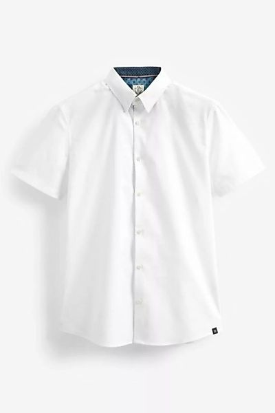 Next Kurzarmhemd Oxford-Kurzarmhemd mit Stretch (1-tlg) günstig online kaufen