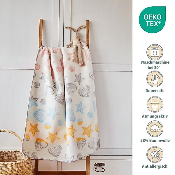 Babydecke 90x120 cm - flauschig weich günstig online kaufen