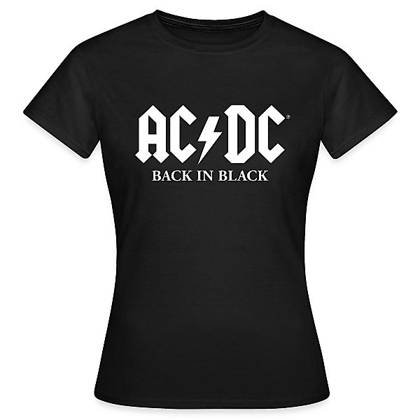 Spreadshirt T-Shirt AC/DC Back In Black günstig online kaufen