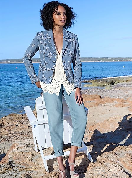 heine Blusenblazer Jeansblazer günstig online kaufen