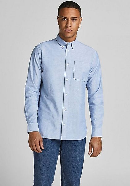 Jack & Jones Langarmhemd BROOK OXFORD mit Button-Down Kragen günstig online kaufen