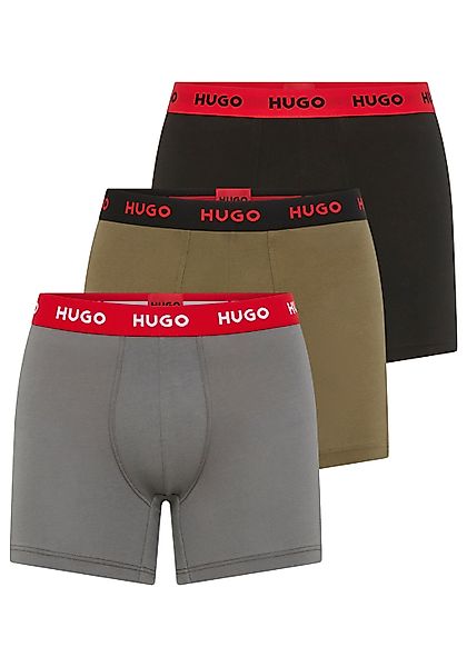HUGO Underwear Boxer "BOXERBR TRIPLE", (Packung, 3 St., 3er), mit elastisch günstig online kaufen