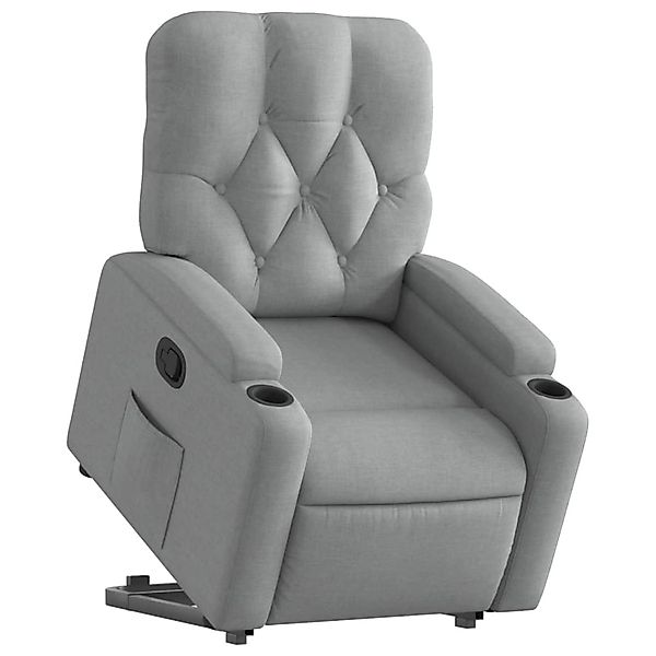 vidaXL Sessel Relaxsessel mit Aufstehhilfe Hellgrau günstig online kaufen