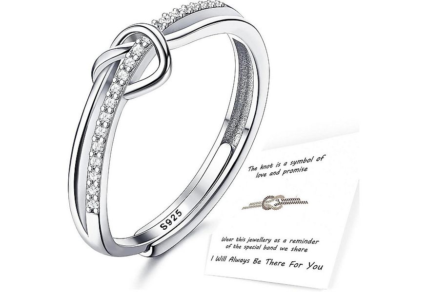 Adramata Verlobungsring 925 Sterling Silber Damenring mit Zirkonia, Einstel günstig online kaufen