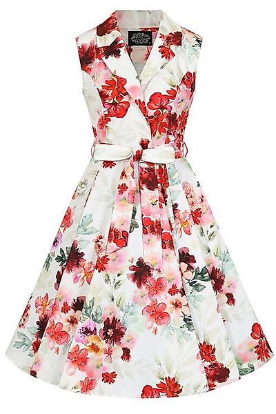 Hearts & Roses London A-Linien-Kleid Adelyn Floral Retro Vintage Fit-N-Flar günstig online kaufen