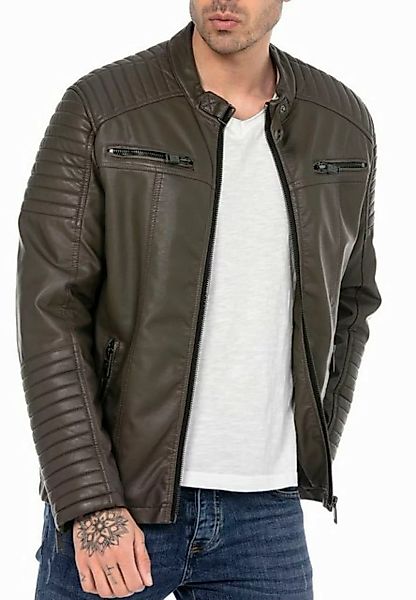 RedBridge Lederimitatjacke Bikerjacke gesteppt aus Kunstleder günstig online kaufen