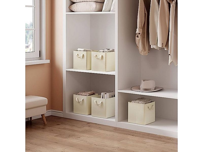 Woltu Aufbewahrungsbox (5 St), faltbare Stoffboxen 5 Stück, mit Griffen Met günstig online kaufen