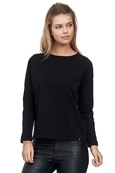 Decay Sweatshirt mit schwarzen Samt-Seitenstreifen günstig online kaufen