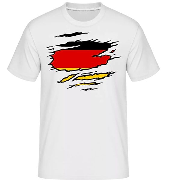 Zerrissene Fahne Deutschland · Shirtinator Männer T-Shirt günstig online kaufen