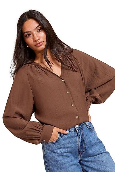 Friends Like These Hemdbluse Friends Like These strukturierte Bluse ohne Kr günstig online kaufen