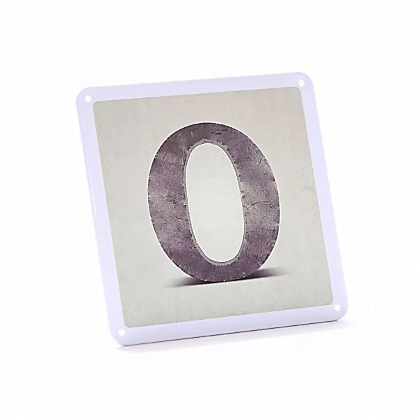 Schild O - Grau günstig online kaufen