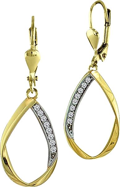 GoldDream Paar Ohrhänger GoldDream Ohrhänger gedreht günstig online kaufen