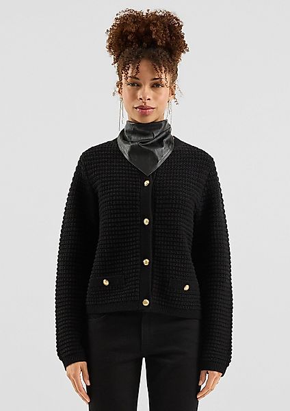 QS Cardigan Strickjacke Cardigan mit Strukturmuster günstig online kaufen