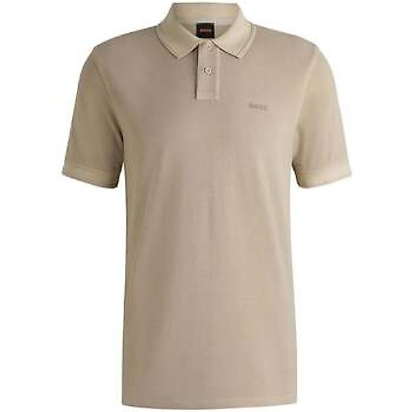 BOSS  Poloshirt Prime Cotton Pique Polo Shirt Light Beige günstig online kaufen
