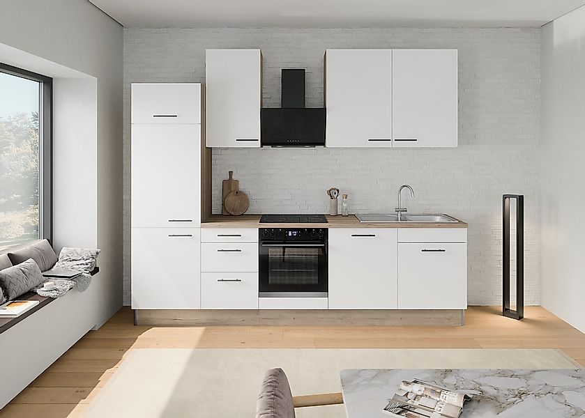 OPTIFIT Küchenzeile "Fiona" Breite 290 cm, mit Hanseatic-E-Geräten, in Prem günstig online kaufen
