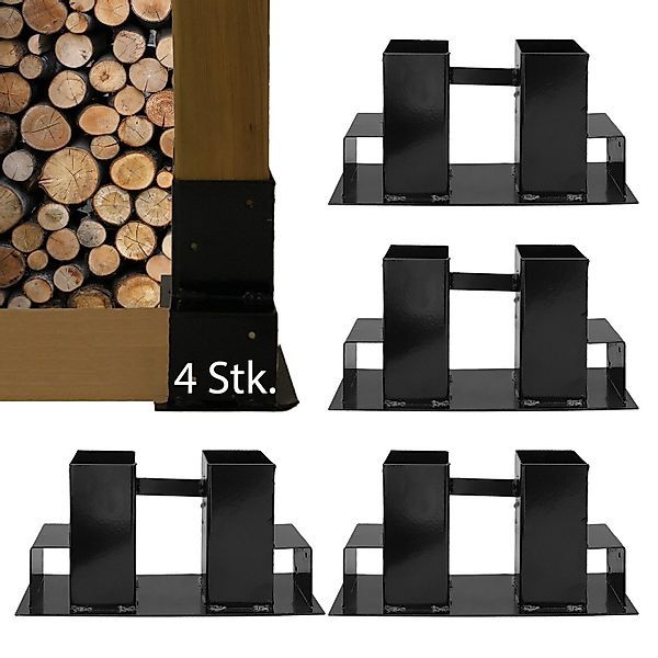 TRUTZHOLM Kaminholzregal Holzstapelhilfe Halterung 34 x günstig online kaufen