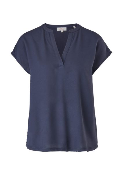 s.Oliver Kurzarmshirt T-Shirt Viskose Shirt im günstig online kaufen