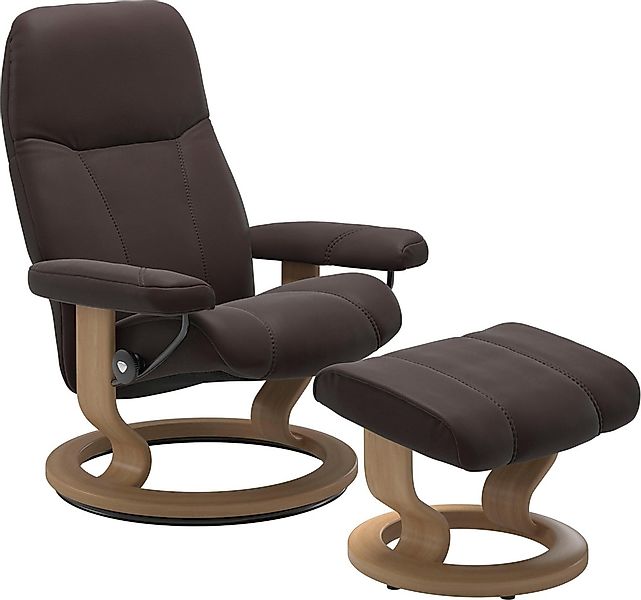 Stressless Relaxsessel "Consul" Set, Relaxsessel mit Hocker, mit Hocker, mi günstig online kaufen