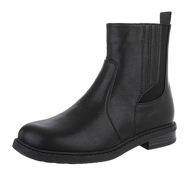 Ital-Design Vielseitige Damen Stiefel mit elastischen Einsätzen Stiefelette günstig online kaufen