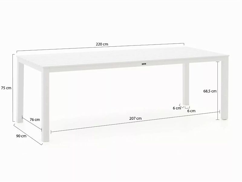 Manifesto Menzano Gartentisch 220x90x75 cm günstig online kaufen