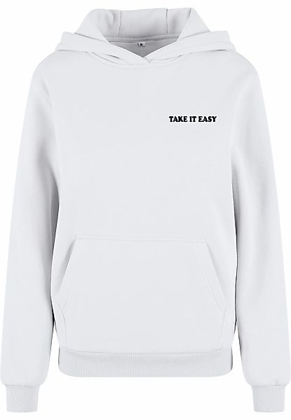 Miss Tee Kapuzenpullover "Miss Tee Take It Easy Flowers Ladies Fluffy Hoody günstig online kaufen