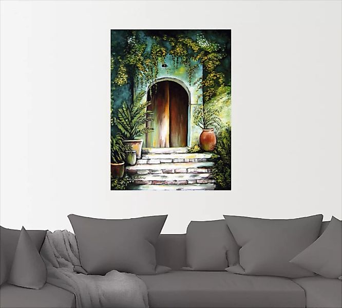 Artland Wandbild »Mediterranes Gartenparadies«, Fenster & Türen, (1 St.) günstig online kaufen