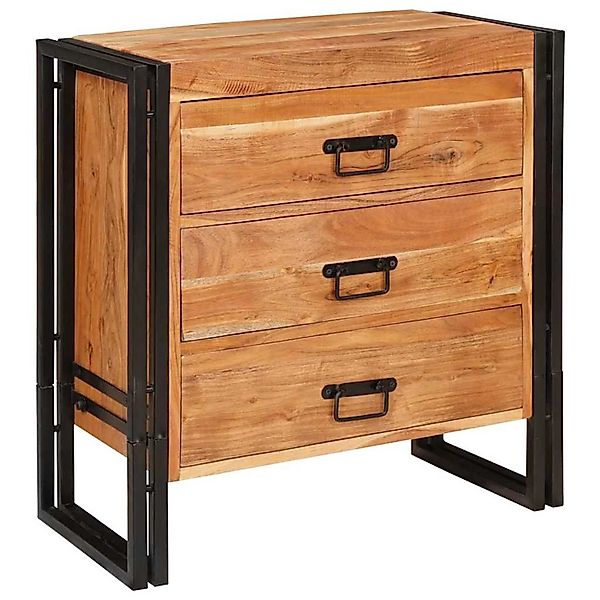vidaXL Sideboard Braun 66 x 33 x 70 cm Massivholz Akazie 4016720 günstig online kaufen