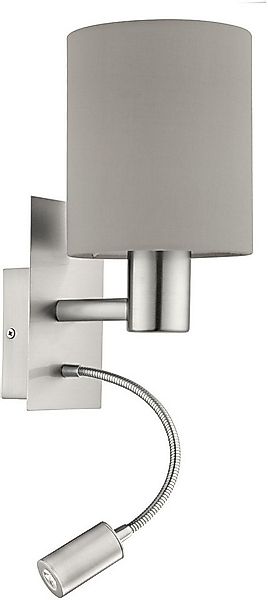 EGLO Wandleuchte PASTERI Wandlampe - Stahl - E27,LED - 1X40W,1X3,8W - IP20, günstig online kaufen