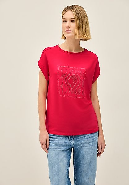 Cecil T-Shirt, aus Baumwolle mit Stretchante günstig online kaufen