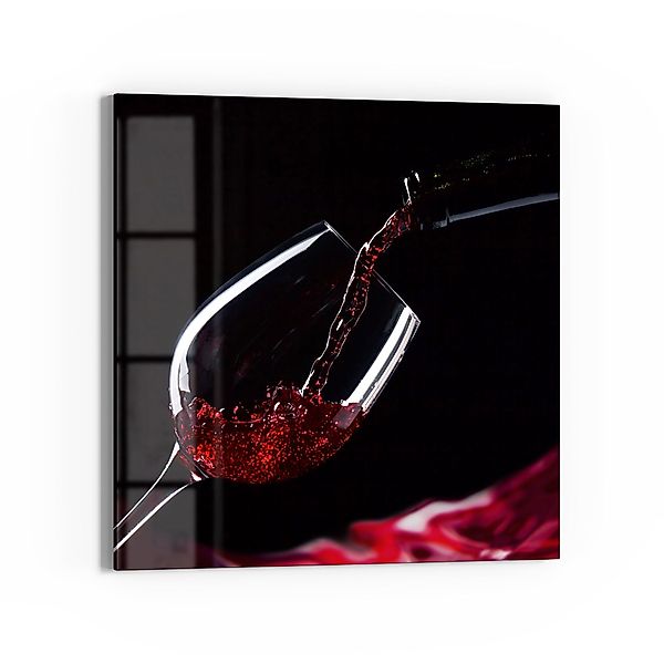 DEQORI Magnettafel 'Rotwein ins Glas gegossen', günstig online kaufen