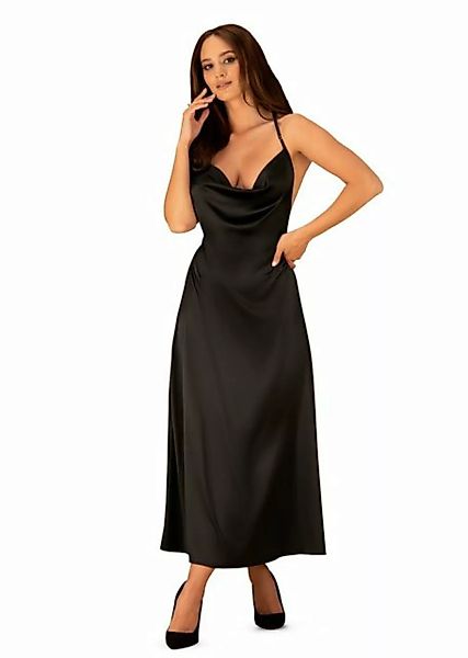 Obsessive Minikleid Abendkleid Agatya schwarz rückenfrei Satin (1-tlg) günstig online kaufen