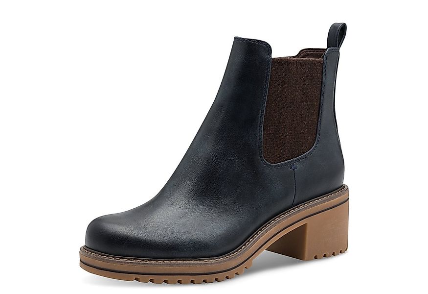 MARCO TOZZI Chelseaboots, Blockabsatz, Stiefelette, Businessschuh in vegane günstig online kaufen
