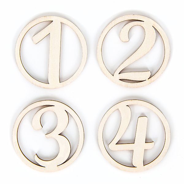 Logbuch-Verlag Dekofigur Zahlen aus Holz natur günstig online kaufen