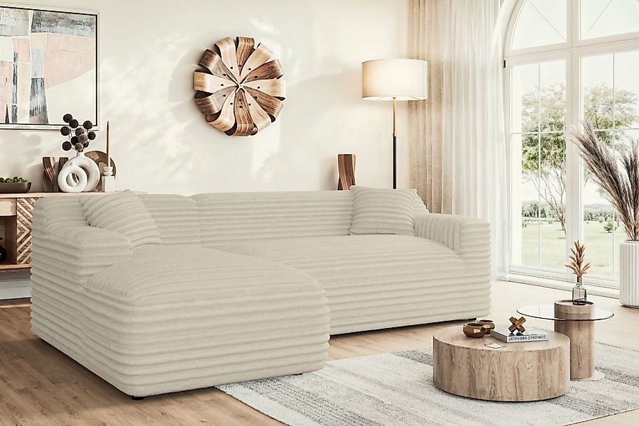 Home affaire Ecksofa "LILLIANA Designsofa, L-Form mit Recamiere rechts/link günstig online kaufen