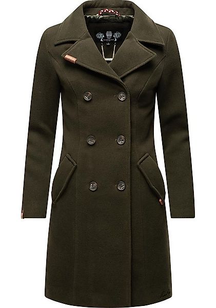 Marikoo Kurzmantel Nanakoo edler Damen Trenchcoat in Wollmantel-Optik günstig online kaufen