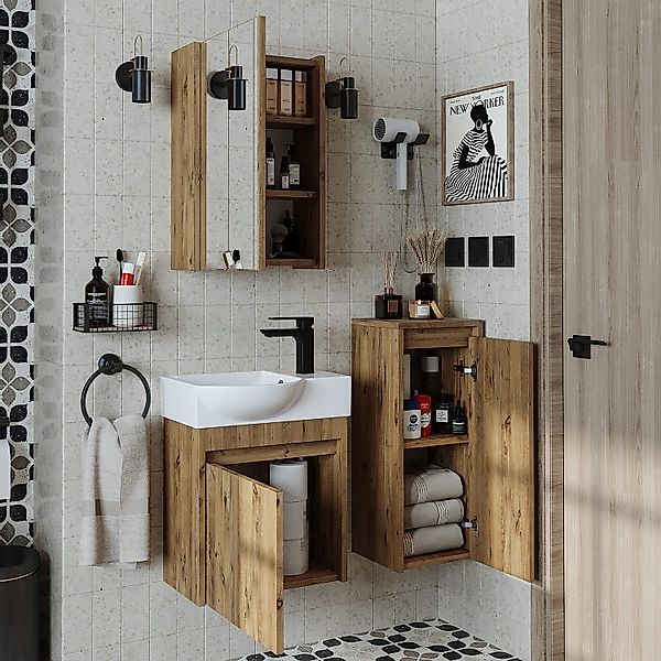 Roomart Badmöbel-Set LEO, (Badmöbelset Unterschrank mit günstig online kaufen