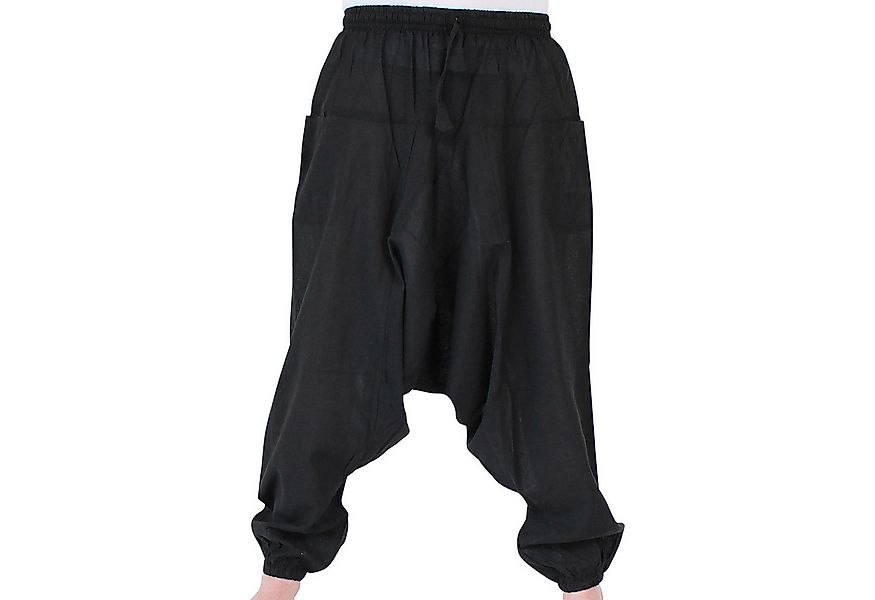 BUDDHA arts&more Haremshose Einfarbige Haremshose aus Nepal elastischer Bun günstig online kaufen