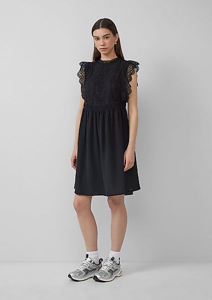 QS Minikleid Kurzes Kleid mit Spitzenoberteil günstig online kaufen