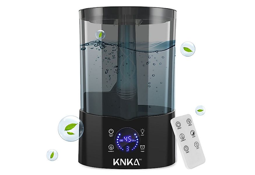 KNKA PRO Luftbefeuchter Top Fill Luftbefeuchter, 4 l Wassertank, Leiser Rau günstig online kaufen