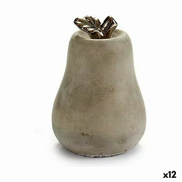 Deko-figur Grau Zement Birne (10 X 14 X 10 Cm) (12 Stück) günstig online kaufen