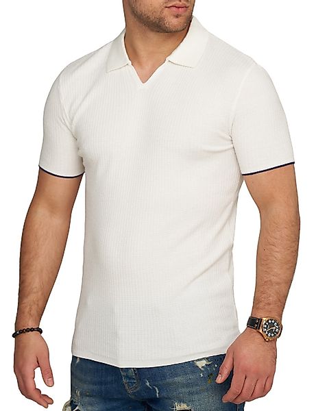 CARISMA Poloshirt CRMANAUS Rippstrick Kurzarm Polo günstig online kaufen
